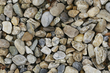 abstract background with mixed pebble stones