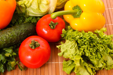 Pepper and few vegetables