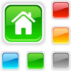 Home square button. Used blends