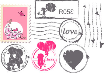 love postage set