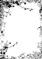 filigranes blumenmuster auf weiß