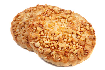Cookies with a nut crumb.