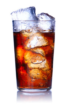 Glass with cola