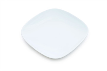 Plate isolated on the white background