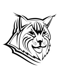 Lynx head as a mascot