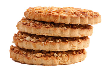 Cookies with a nut crumb.