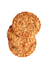 Cookies with a nut crumb.