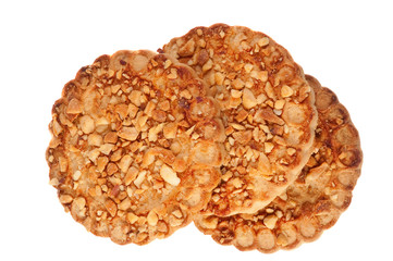 Cookies with a nut crumb.