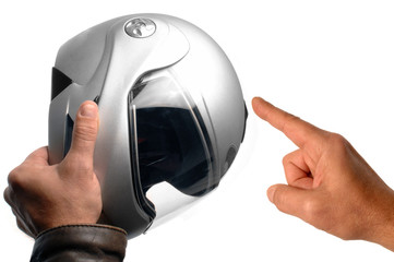 désigner le casque de moto
