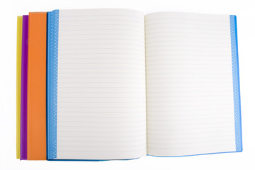 colour open notebook