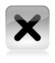 Fototapeta premium Cancel Validation glossy icon