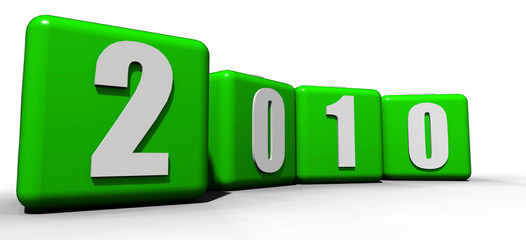 happy new year 2010 green