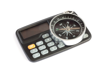 Calculator and compass