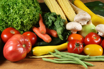 Vegetables selection