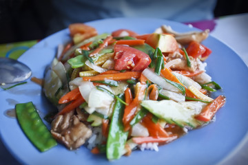Thai vegetable meal.