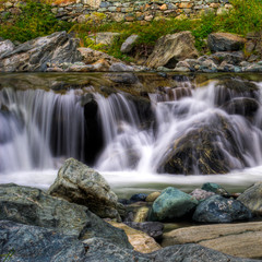Cascata sul fiume evancon
