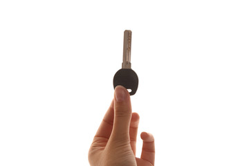 a hand and a key