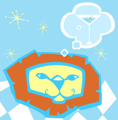 Lion Head and Martini