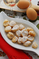Bacherini di cenci - Dolci della toscana