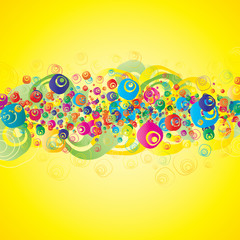 Colorful grunge banner