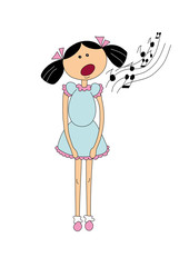 singing girl