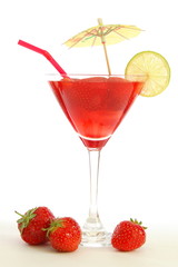 strawberry juice or cocktail