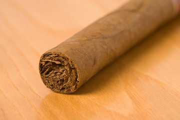 detail of cuban cigar