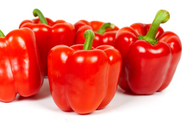 paprika , freigestellt auf weiss