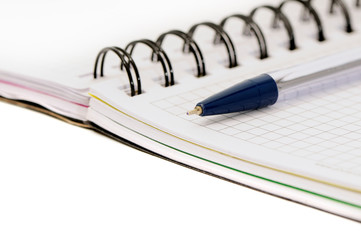 pen and notebook
