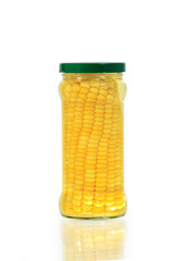 Glass Jar With Corn