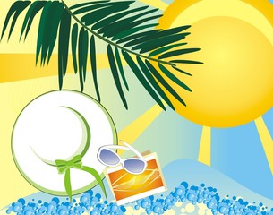 Summer - a pore to rest. Vector