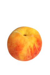 Fresh peach isolated on white