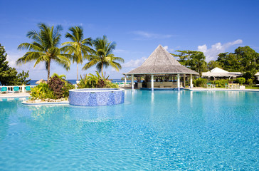 hotel's swimming pool, Tobago