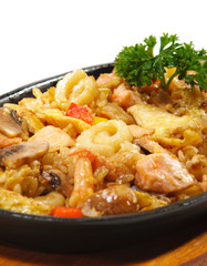 Japanese Cuisine - Rice with Seafood