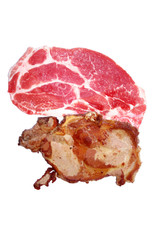 Beef  pork fresh and fry
