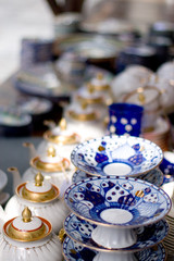 teapots and plates