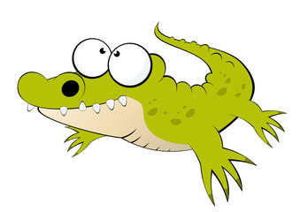 krokodil cartoon lustig maskottchen
