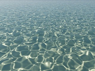 Naklejka premium Water surface with caustic effect pattern