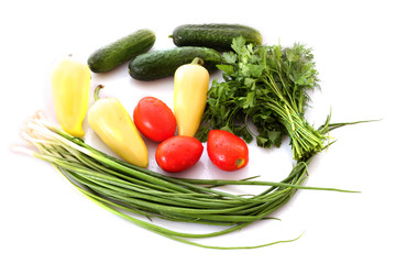 collection fruits and vegetables