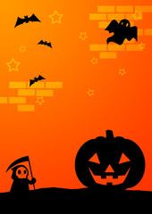 ハロウィンの背景