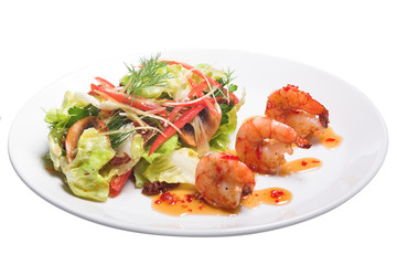 appetizer with shrimps