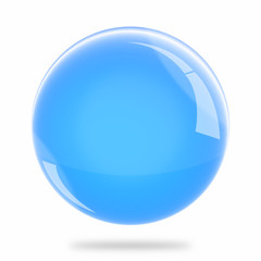 Blank Light Blue Sphere Float