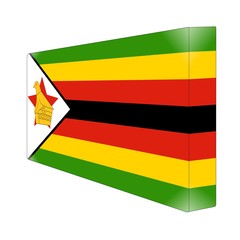 brique glassy avec drapeau zimbabwe