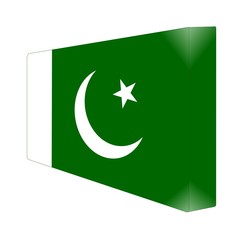 brique glassy avec drapeau pakistan