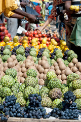 betel nuts, orange,grape, apple, custard apple, pomegranate