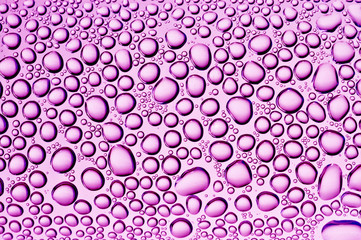 beautiful close-up drops on glass