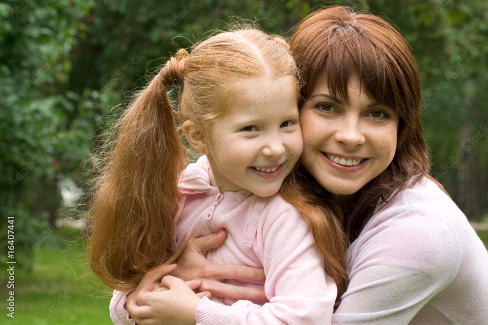 Canvas Prints mom and daughter