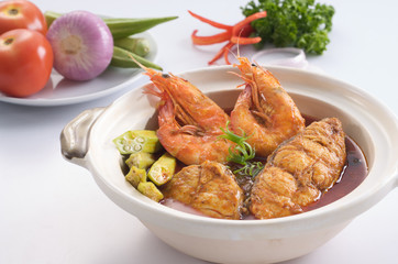 curry fish & prawn