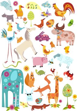 big animals set