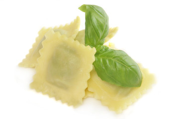 Raw Ravioli with Basil